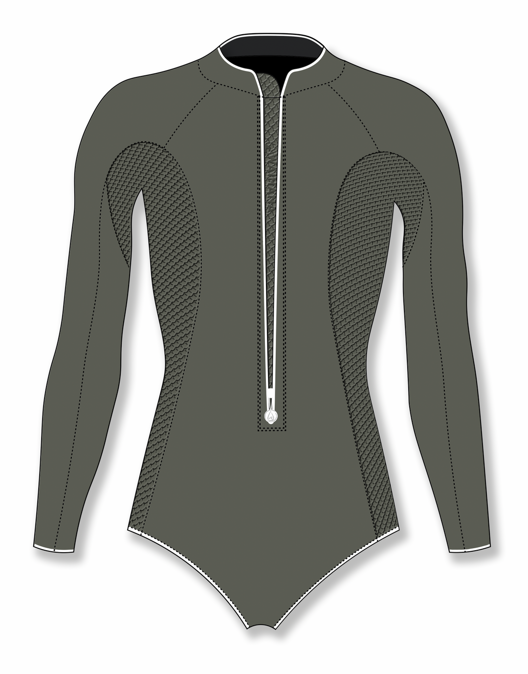 Front-view digital illustration of a women&