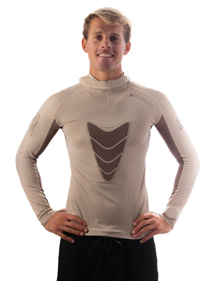 Tan Carvico Spearfishing Rash Guard