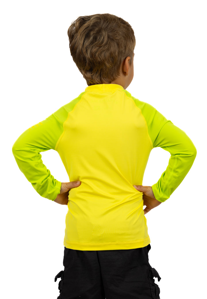 Children's Yellow Long Sleeve Rashguard