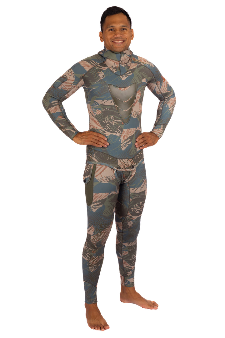 Men’s Hawaiian Brushstroke Spearfishing 3.5mm Wetsuit