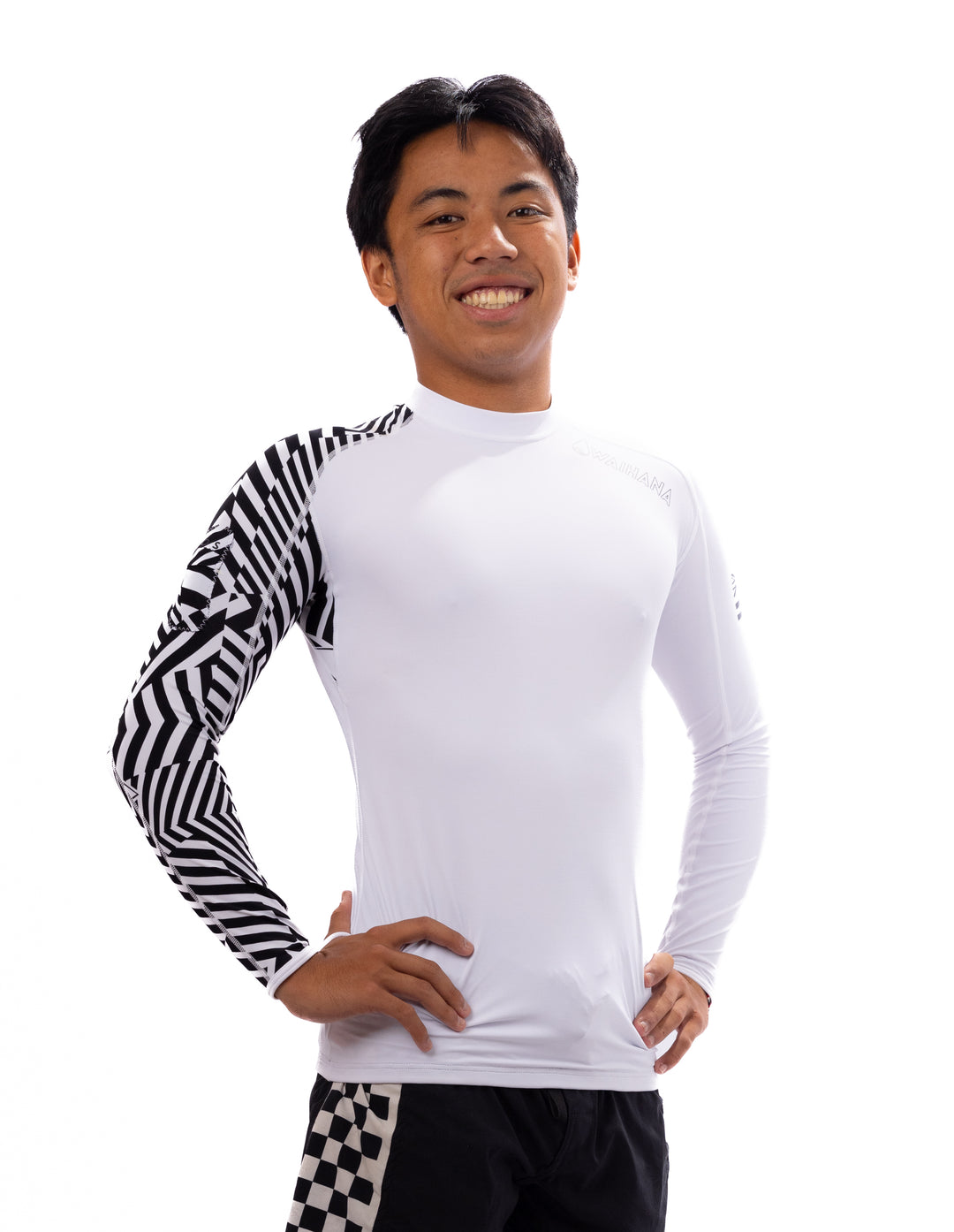 White Carvico Crewneck Rashguard