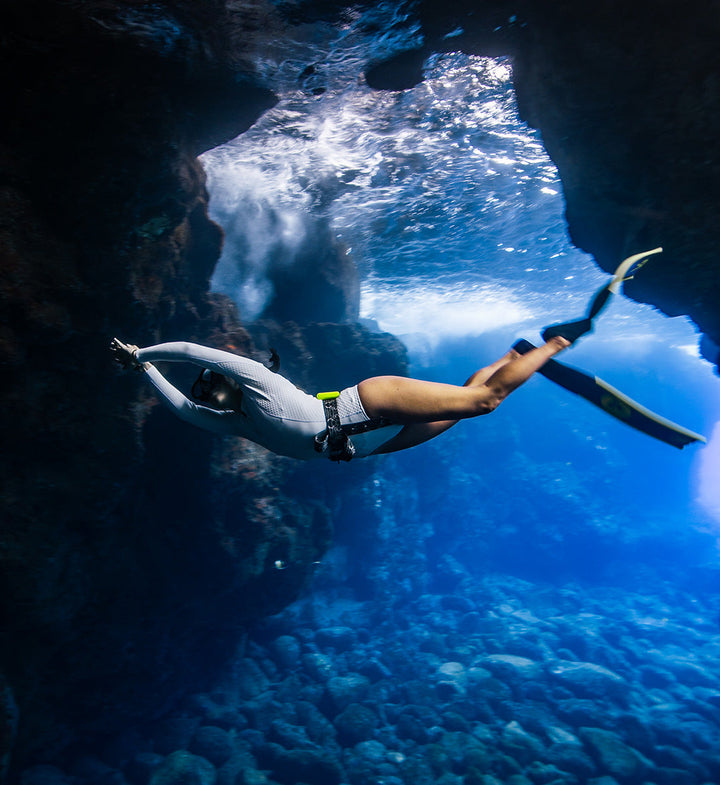Cinturón de buceo de silicona Tiburón Tigre Project Hiu X Bright Buoy