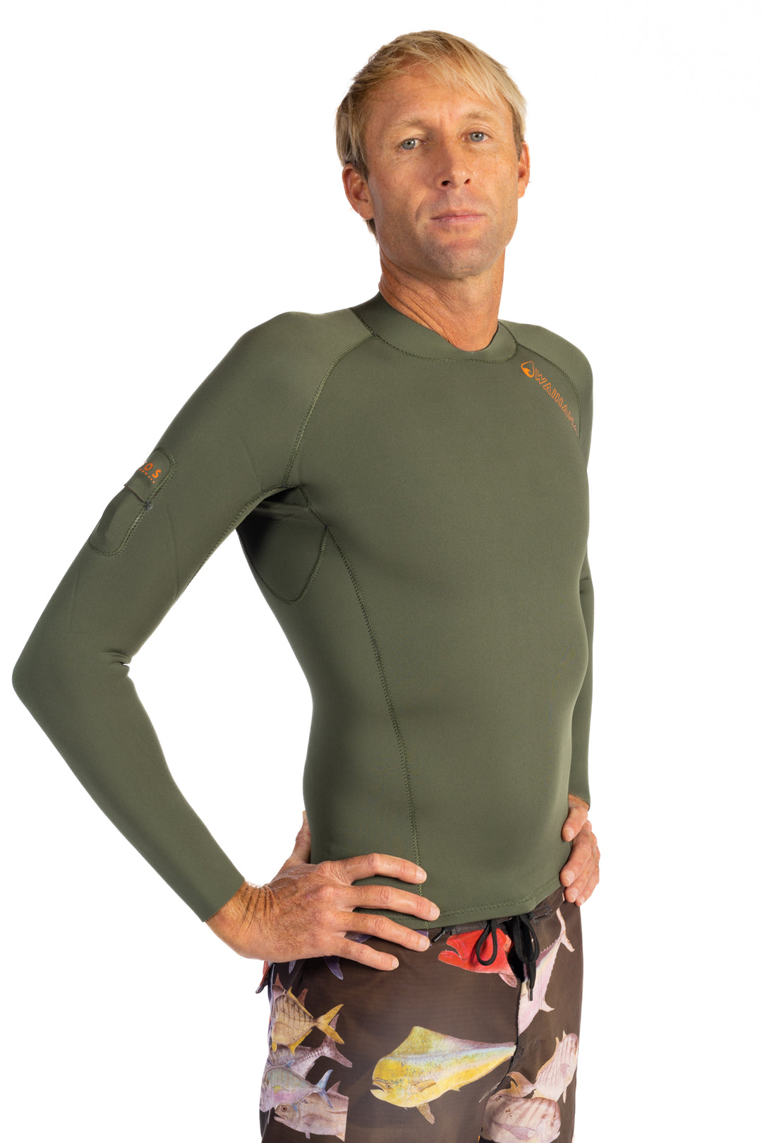 Men's Rear-zip Surf Top