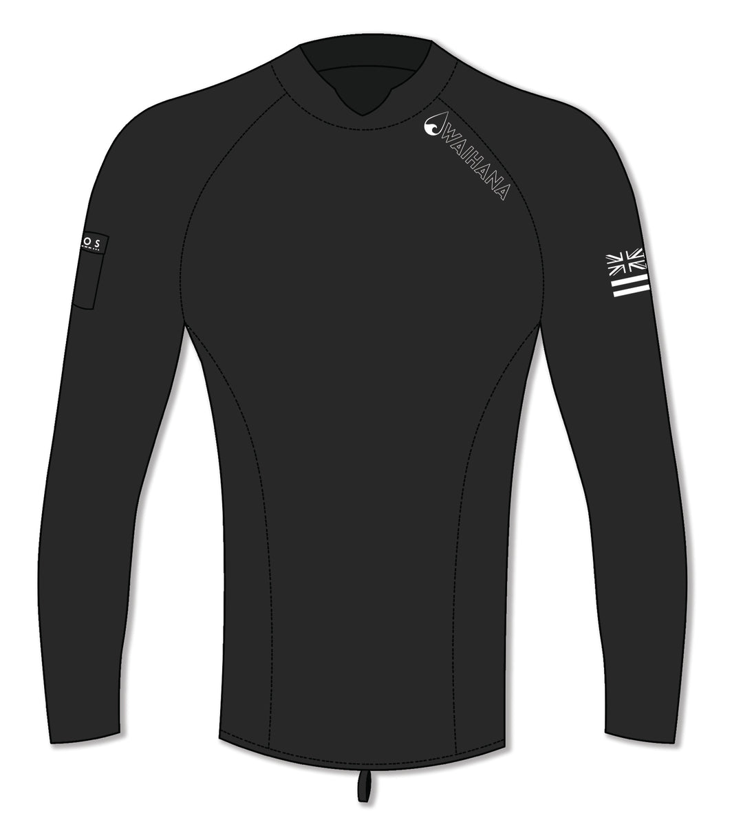 Men's Rear-zip Surf Top